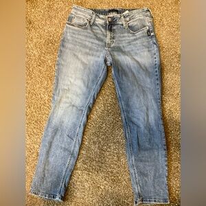 Silver Jeans Washed Blue Straight Leg Women's Jeans Size 31/29